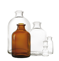 50 ml injectieflacon, amber, type 3 geblazen glas